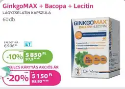 Kulcs Patika GinkgoMAX + Bacopa + Lecitin kapszula ajánlat