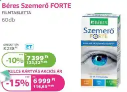 Kulcs Patika Béres Szemerő FORTE filmtabletta ajánlat