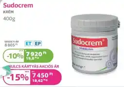 Kulcs Patika Sudocrem krém ajánlat