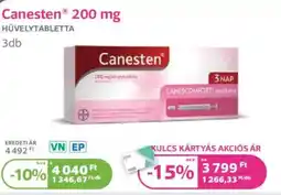 Kulcs Patika Canesten hüvelytabletta ajánlat