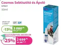 Kulcs Patika Cosmos Sebtisztító és Ápoló Spray ajánlat