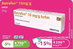 Kulcs Patika Batrafen krém ajánlat