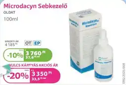 Kulcs Patika Microdacyn Sebkezelő oldat ajánlat