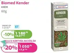 Kulcs Patika Biomed Kender krém ajánlat