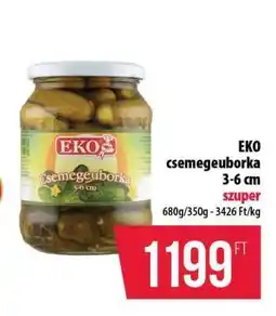 Coop EKO csemegeuborka 3-6 cm ajánlat