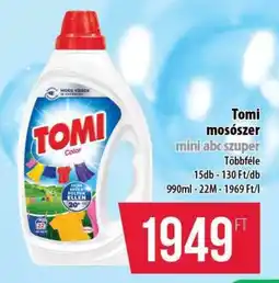 Coop Tomi mosószer mini abcszuper ajánlat