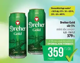 Coop Dreher Gold sör 5% ajánlat
