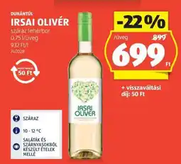 ALDI Dunántúl Irsai Olivér ajánlat