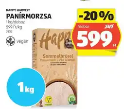 ALDI HAPPY HARVEST PANÍRMORZSA ajánlat
