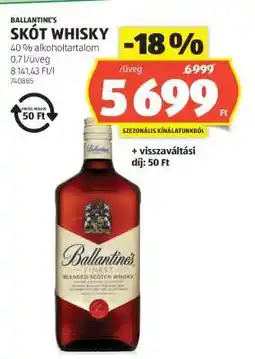 ALDI Ballantine's Skót Whisky ajánlat