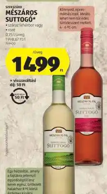 ALDI MÉSZÁROS SUTTOGÓ ajánlat