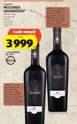 ALDI MÉSZÁROS GRANDIÓZUS ajánlat