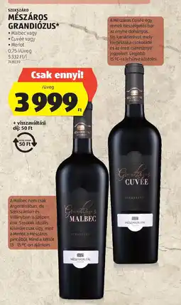 ALDI Szekszárd Mészáros grandiózus ajánlat