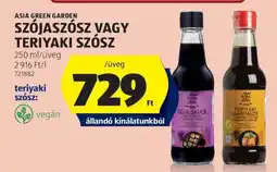 ALDI Asia Green Garden Szójaszósz vagy Teriyaki Szósz ajánlat