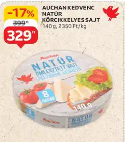 Auchan Auchan kedvenc natúr körcikkelyes sajt ajánlat
