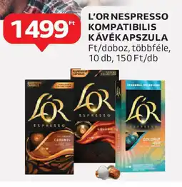 Auchan L'or nespresso kompatibilis kávékapszula ajánlat