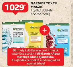 Auchan Garnier textil maszk ajánlat