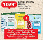 Auchan Garnier textil maszk ajánlat
