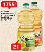 Auchan Vénusz napraforgó- étolaj vagy sütőolaj ajánlat