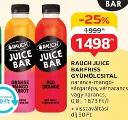 Auchan Rauch juice bar friss gyümölcsital ajánlat