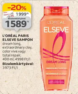 Auchan L'oréal paris elseve sampon ajánlat