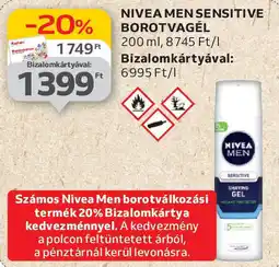 Auchan Nivea men sensitive borotvagél ajánlat