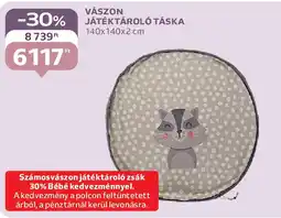Auchan Vászon játéktároló táska ajánlat
