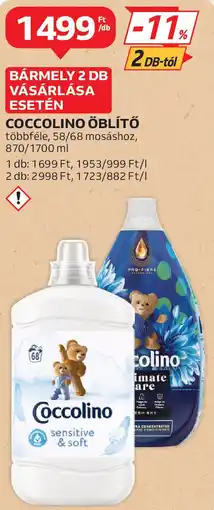 Auchan Coccolino öblítő ajánlat