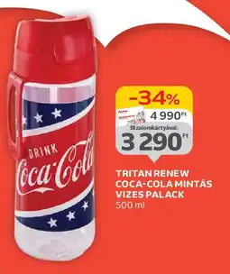 Auchan Tritan renew coca-cola mintás vizes palack ajánlat