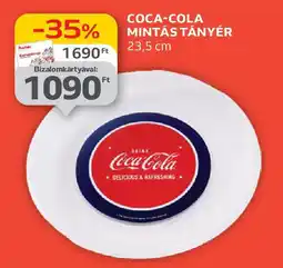 Auchan Coca-cola mintás tányér ajánlat