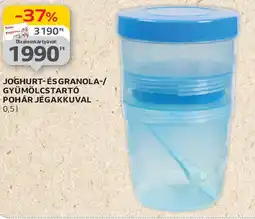 Auchan Joghurt- és granola-/ gyümölcstartó pohár jégakkuval ajánlat