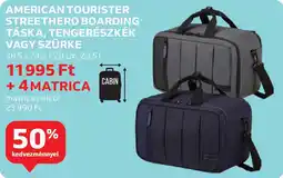 Auchan American tourister streethero boarding táska, tengerészkék vagy szürke ajánlat
