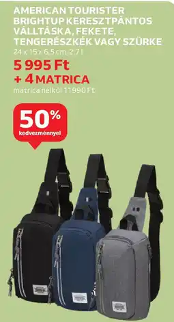 Auchan American tourister brightup keresztpántos válltáska stb. ajánlat