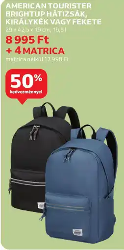 Auchan American tourister brightup hátizsák, királykék vagy fekete ajánlat