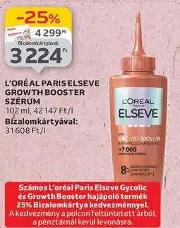 Auchan L'oréal paris elseve growth booster szérum ajánlat