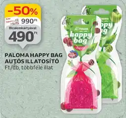 Auchan Paloma happy bag autós illatosító ajánlat