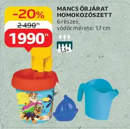 Auchan Mancs őrjárat homokozószett ajánlat