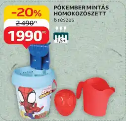 Auchan Pókember mintás homokozószett ajánlat