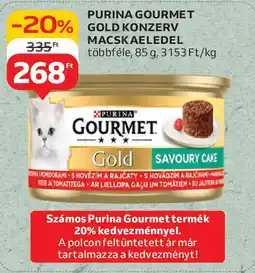Auchan Purina gourmet gold konzerv macskaeledel ajánlat