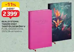 Auchan Realsystema tanári vagy tanítói zsebkönyv ajánlat
