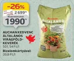 Auchan Auchan kedvenc általános virágföld- keverék ajánlat