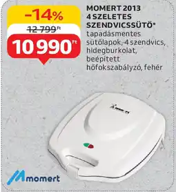 Auchan Momert 2013 4 szeletes szendvicssütő ajánlat