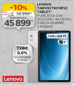 Auchan Lenovo tab m9 (tb310fu) tablet ajánlat