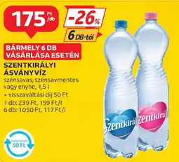 Auchan Szentkirályi ásványvíz ajánlat