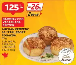 Auchan Auchan kedvenc sajttal szórt pogácsa ajánlat