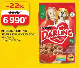 Auchan Purina darling száraz kutyaeledel ajánlat