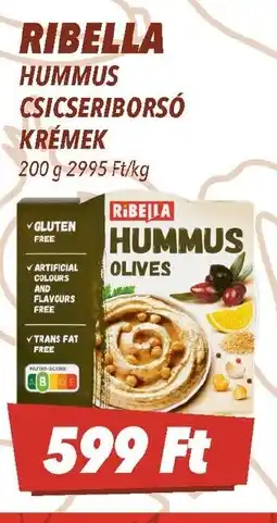CBA Ribella hummus csicseriborsó krémek ajánlat