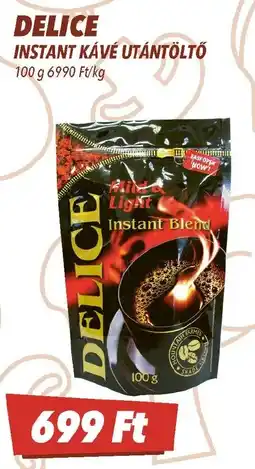 CBA Delice instant kávé utántöltő ajánlat