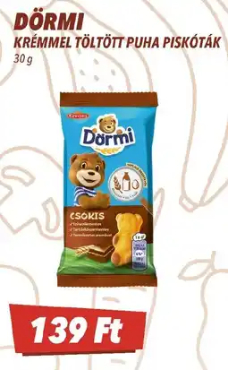 CBA Dörmi krémmel töltött puha piskóták ajánlat
