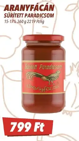 CBA Aranyfácán sűrített paradicsom ajánlat